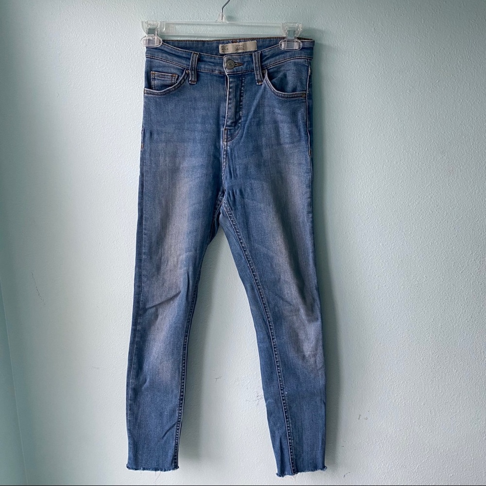 Topshop Jamie Moto Skinny Jeans